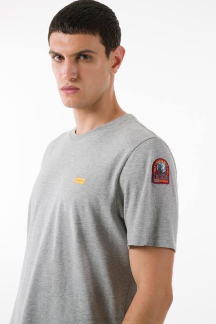 Parajumpers mehed ikooniline tee hõbedane melanž Riietus 626R88