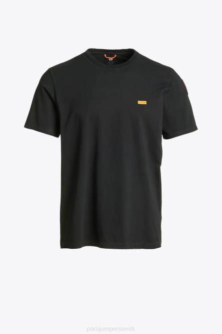 Parajumpers mehed ikooniline tee must Riietus 626R15