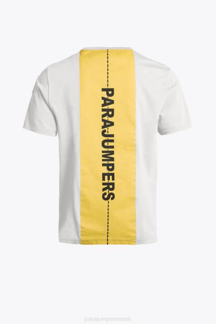 Parajumpers mehed raja tee määrdunudvalge Riietus 626R99