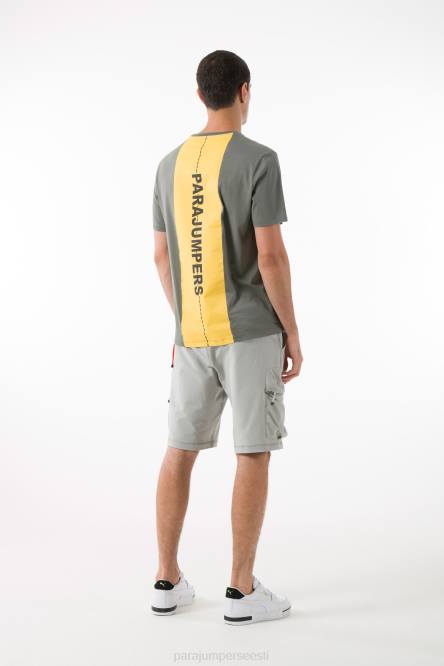 Parajumpers mehed raja tee määrdunudvalge Riietus 626R99